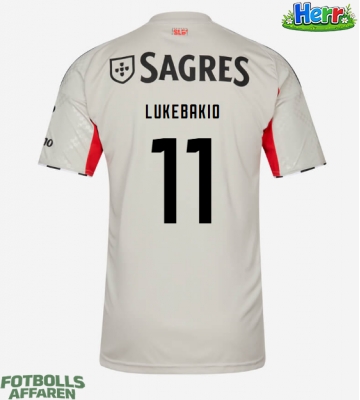 Benfica Dodi Lukebakio #11 Bortatröja 2025-26 Kortärmad